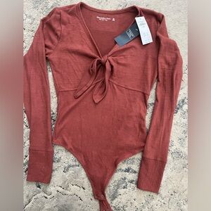 Women's Abercrombie  Rust colored  Bodysuit, NEW